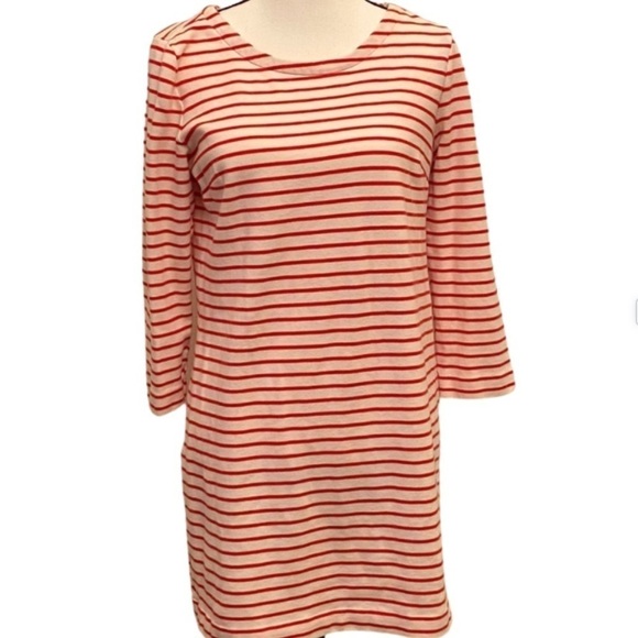J. CREW Striped Dress Red White Nautical - Picture 1 of 5